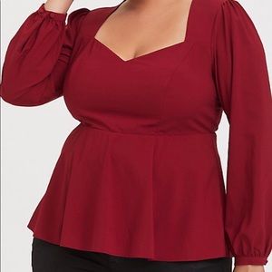 Flattering Red Top
